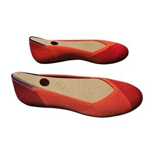 ROTHYs Cherry Pop Flats Round Toe Red Shoes Size 7.5 NEW Retired Pattern